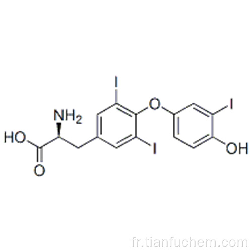 0- (4-hydroxy-3-iodophényl) -3,5-diiodo-L-tyrosine CAS 6893-02-3